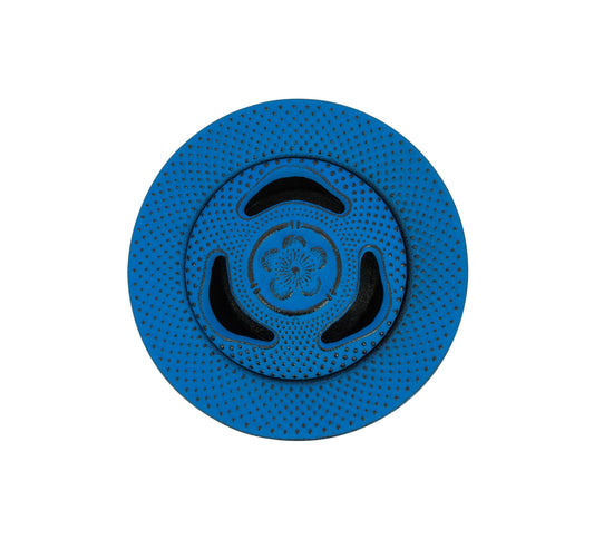 Incensário Japonês Flor de cerejeira em ferro fundido - Azul