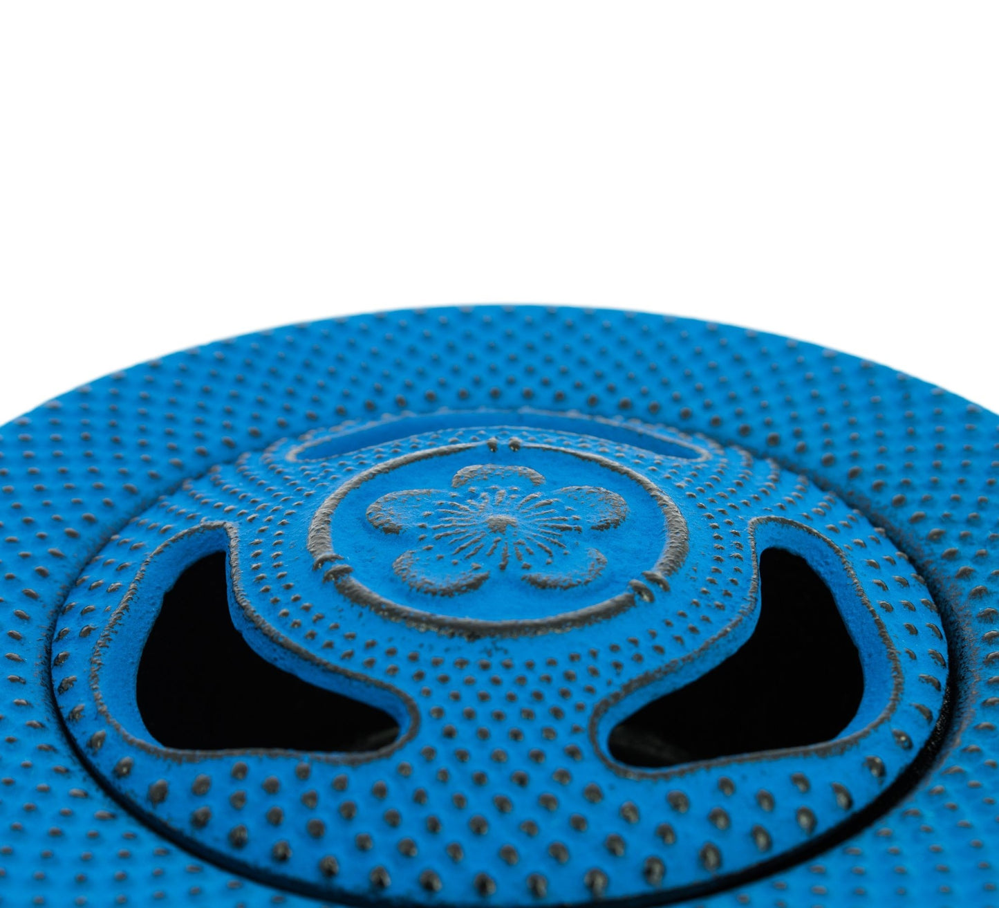 Incensário Japonês Flor de cerejeira em ferro fundido - Azul