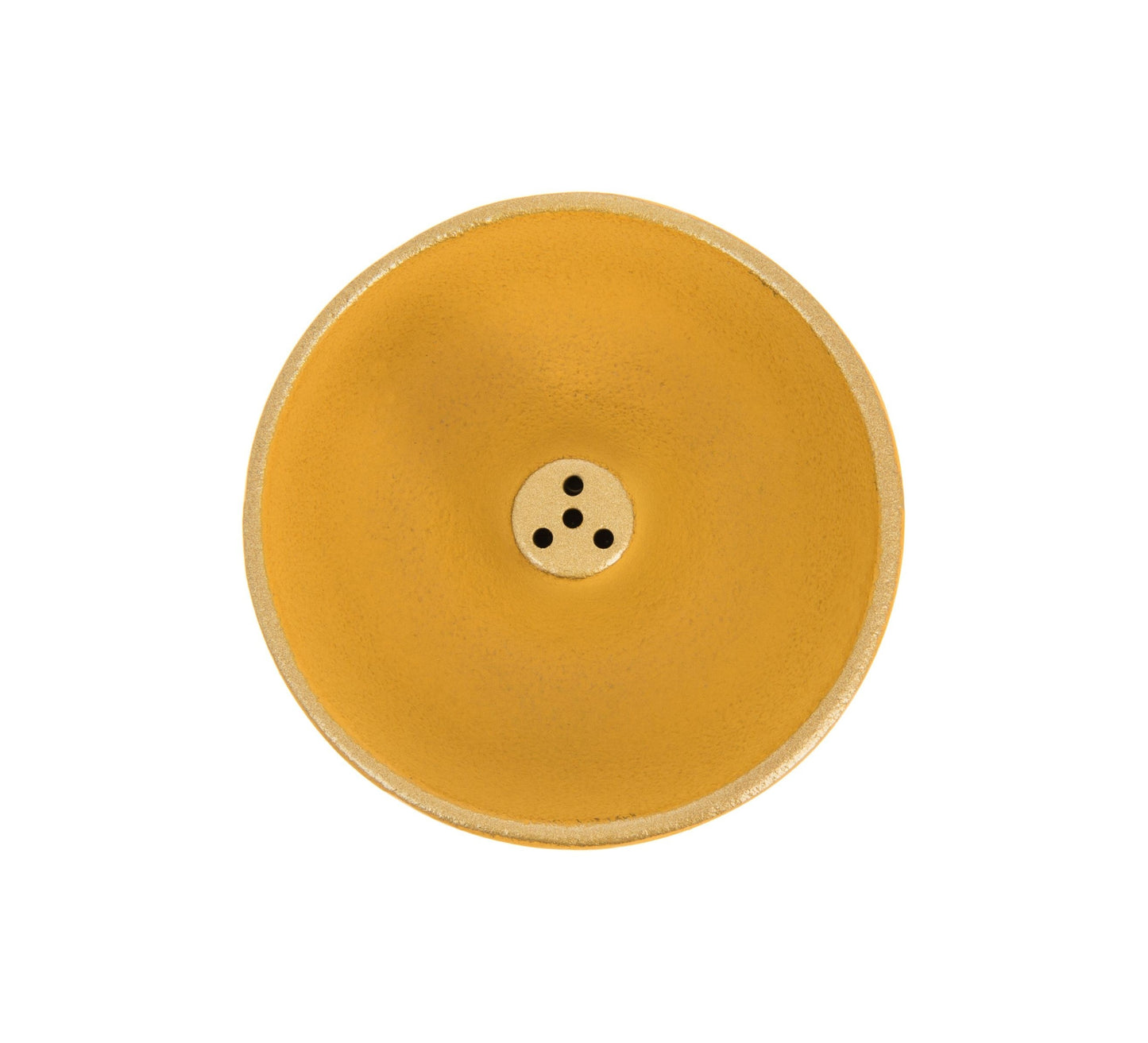 Incensário Japonês Fonte em ferro fundido - Amarelo