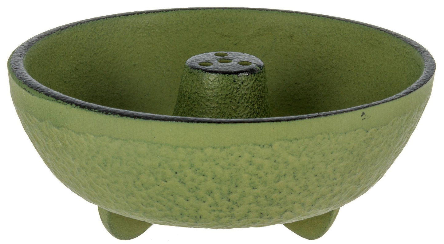 Incensário Japonês Fonte em ferro fundido - Verde