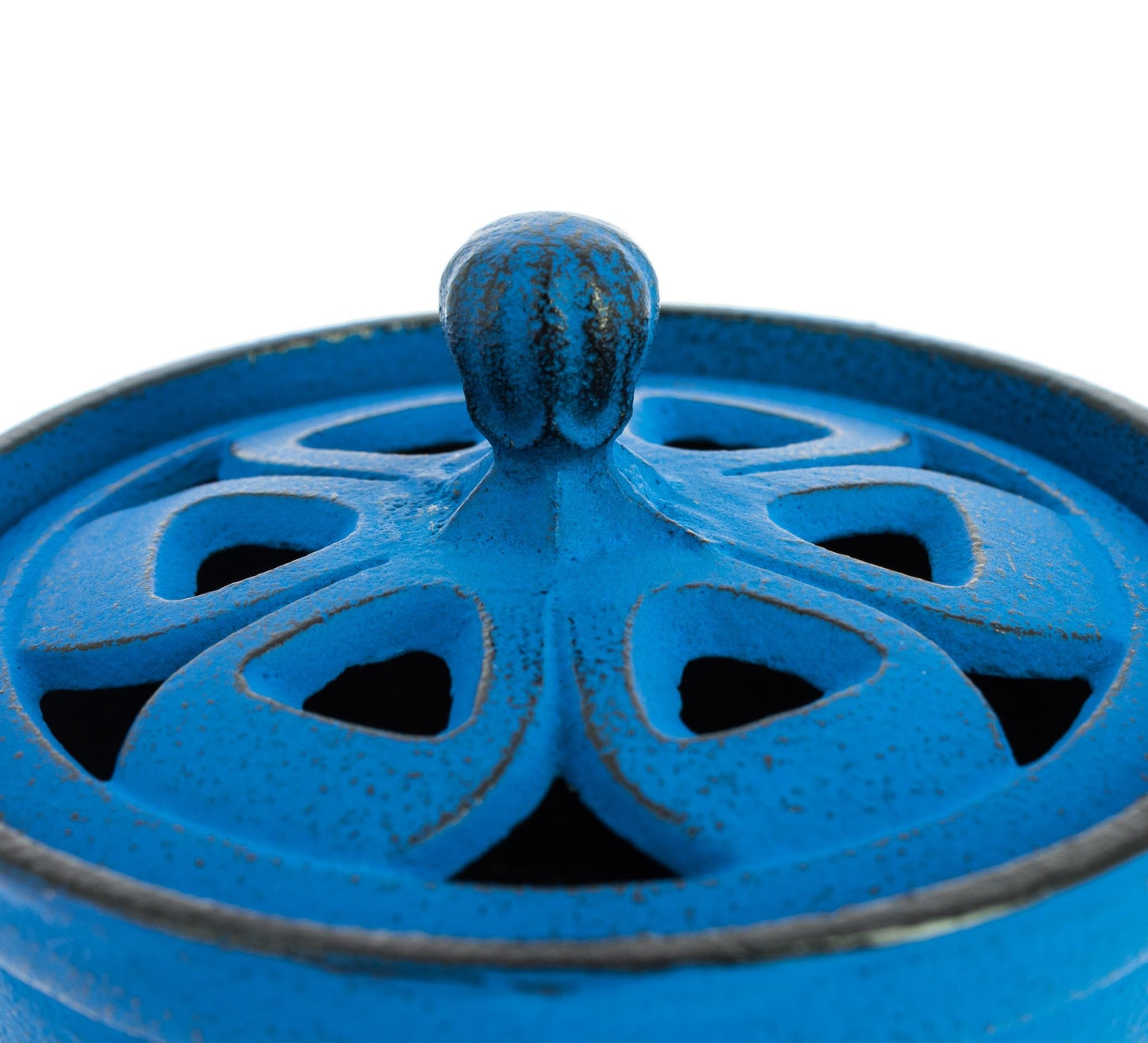 Incensário Japonês Bowl em ferro fundido - Azul