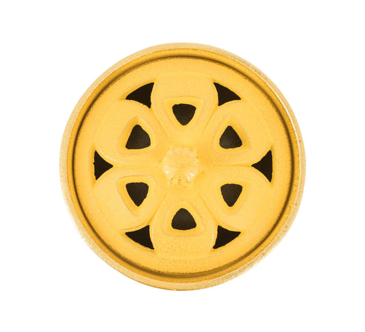 Incensário Japonês Bowl em ferro fundido - Amarelo