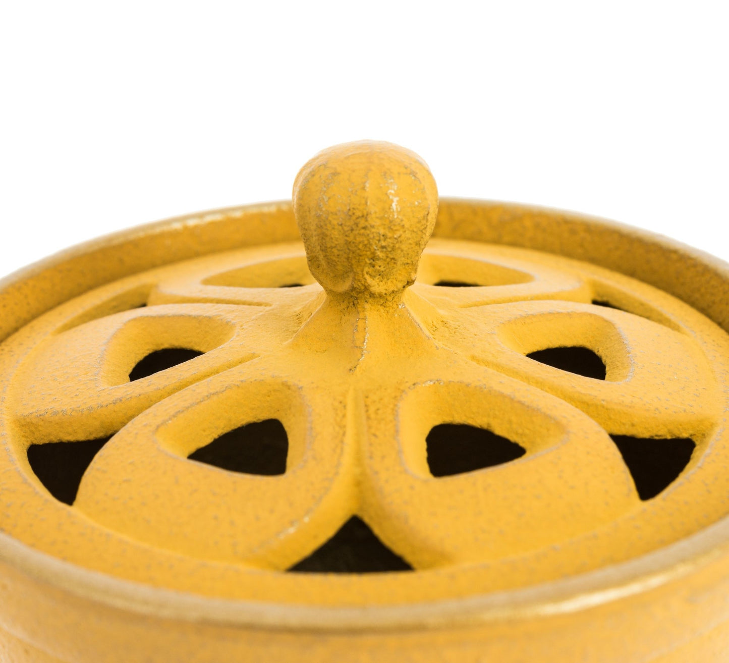 Incensário Japonês Bowl em ferro fundido - Amarelo