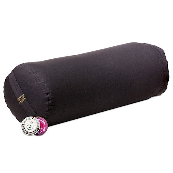 Bolster cilíndrico para yoga - Cinzento