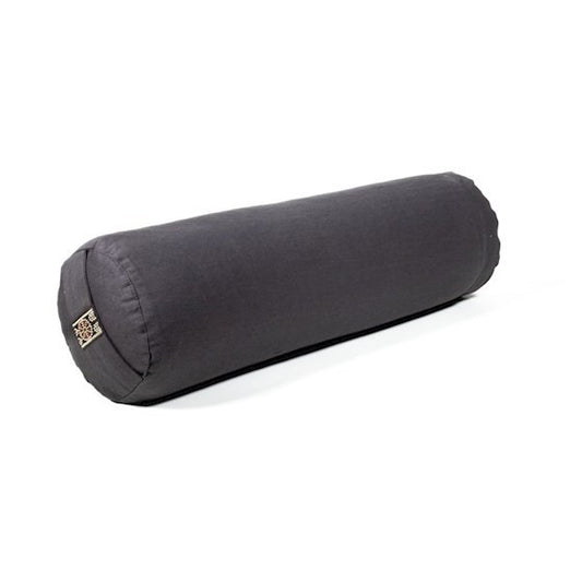 Bolster cilíndrico pequeno para yoga - Cinzento