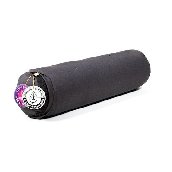 Bolster cilíndrico pequeno para yoga - Cinzento