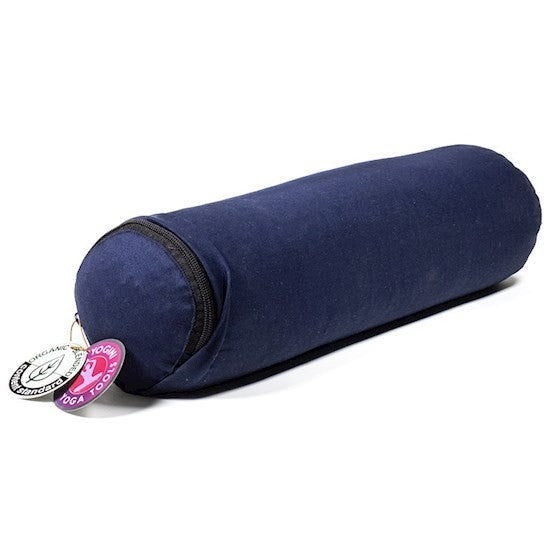 Bolster cilíndrico pequeno para yoga - Azul