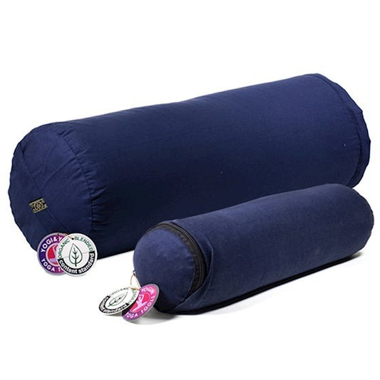 Bolster cilíndrico pequeno para yoga - Azul