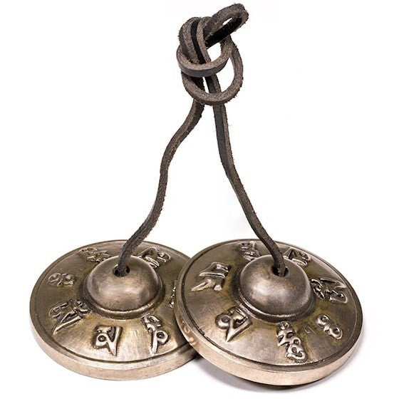 Címbalo tibetano Om Mani Padme Hum - Qualidade extra