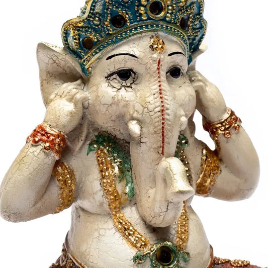 Estátua de Ganesha Não ouvir o Mal