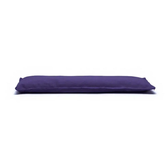 Almofada de olhos roxa com lavanda e sementes de linho