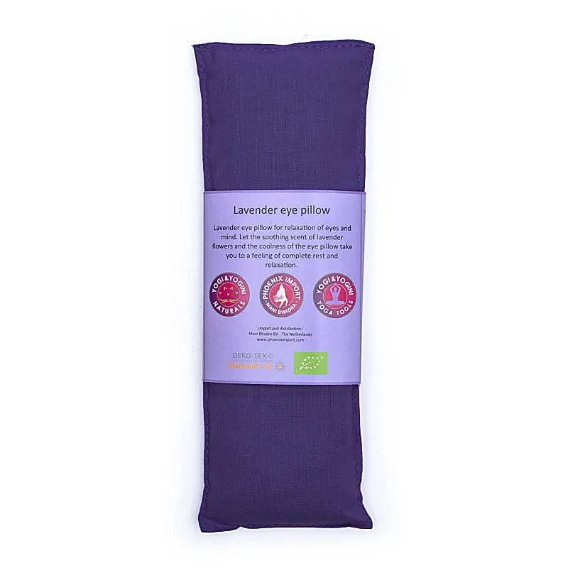 Almofada de olhos com lavanda e semente de linho - Roxa