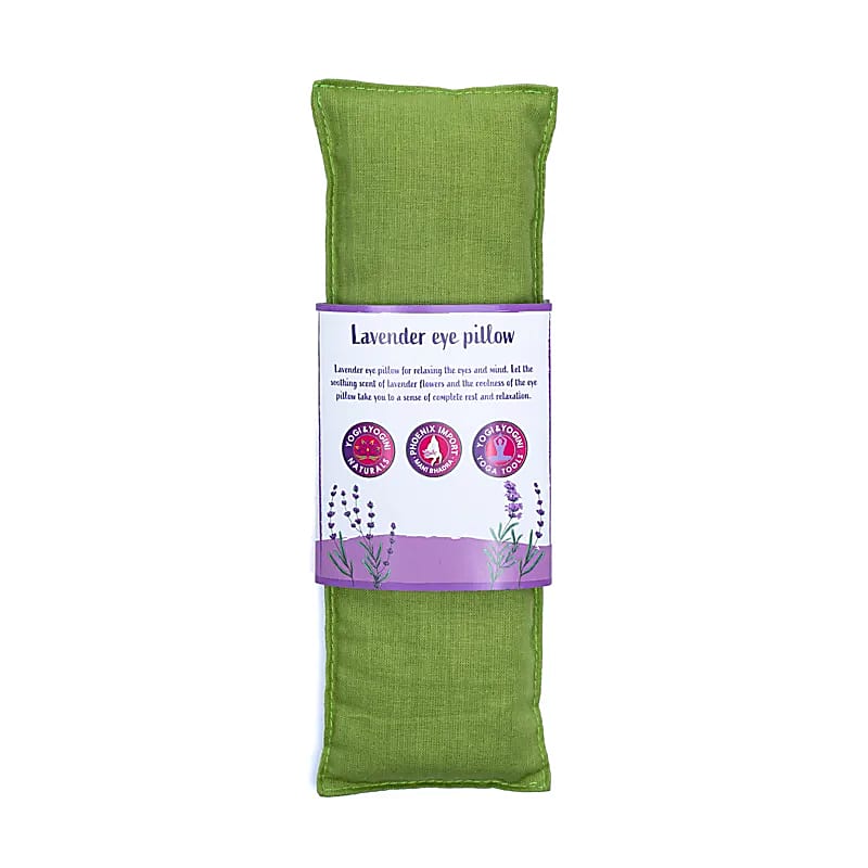 Almofada de olhos com lavanda e semente de linho - Verde