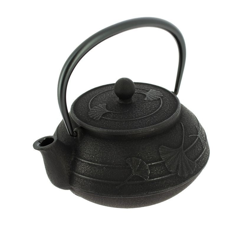 Chaleira Japonesa de ferro fundido Iwachu Gingko preta - 650 ml