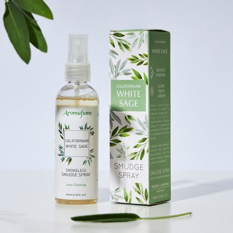 Ambientador Natural de Sálvia Branca em spray - 100 ml