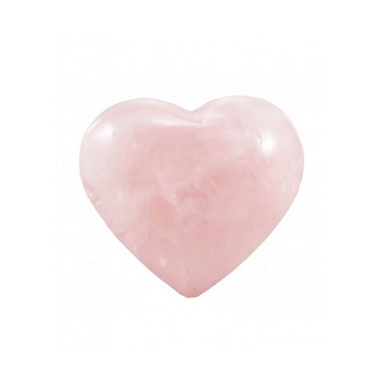 Coração de Quartzo Rosa