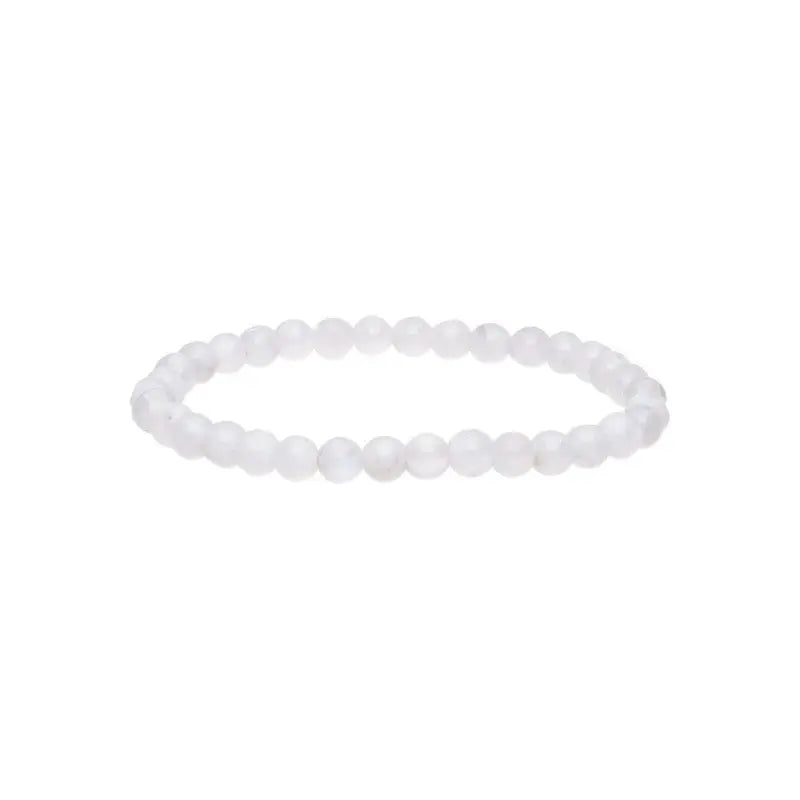 Pulseira com pedras de selenita natural
