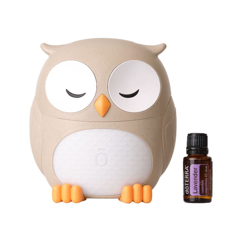 Difusor de óleos essenciais Coruja com lavanda - doTERRA