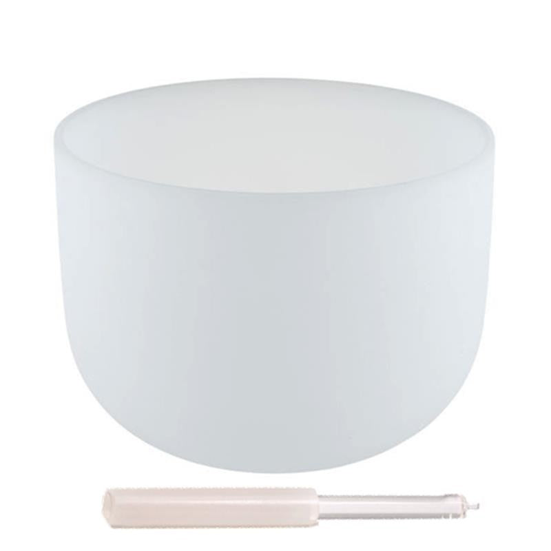 Taça sonora de cristal quartzo branco - 30 cm (432 Hertz)