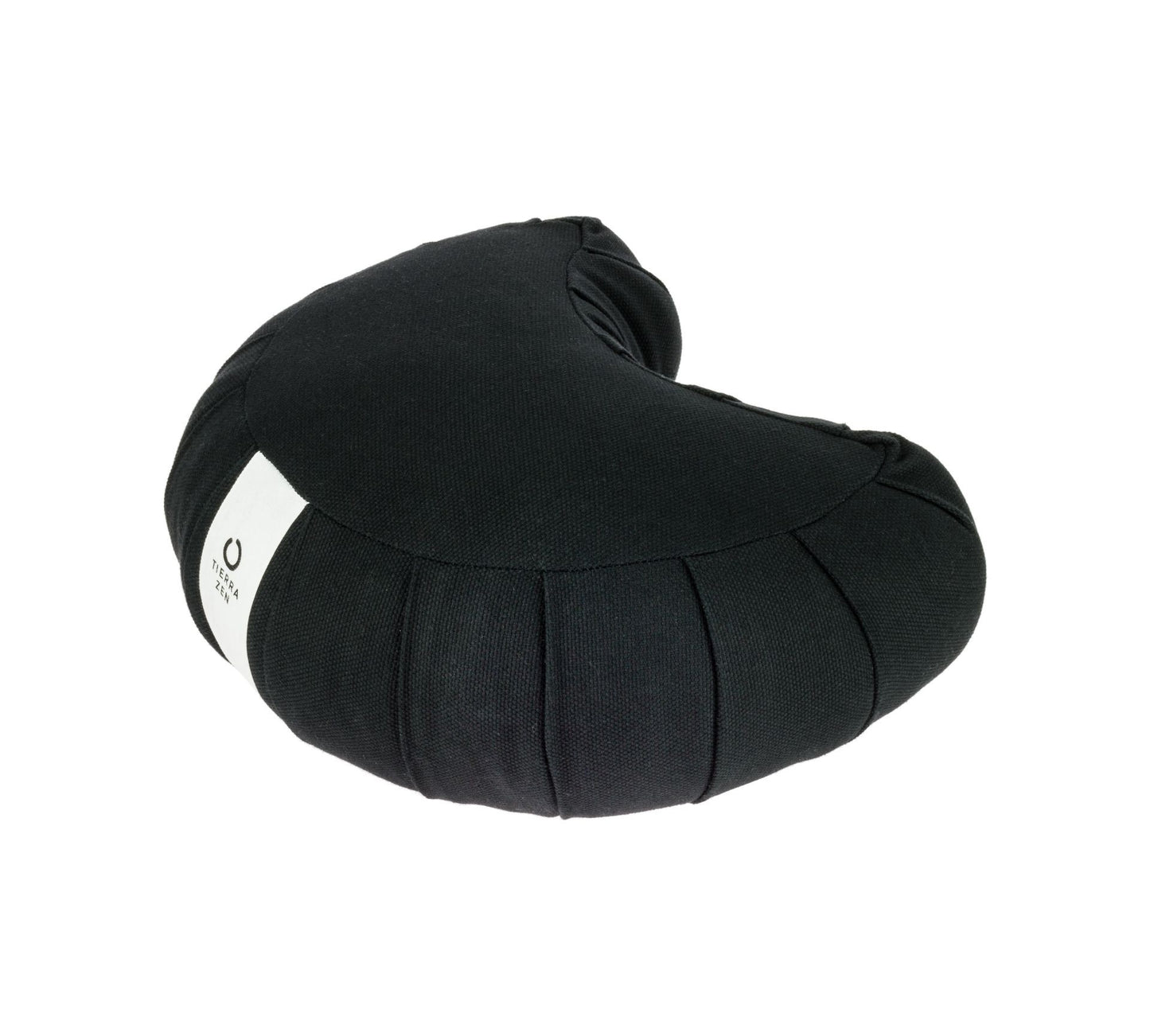 Zafu meia lua com sumaúma - Preto