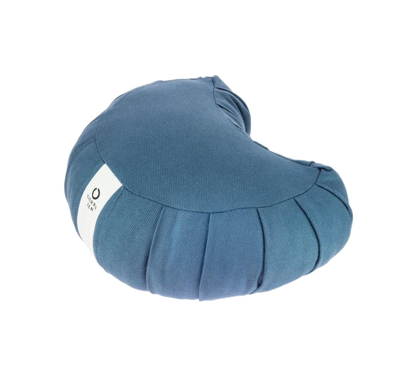 Zafu meia lua com sumaúma - Azul