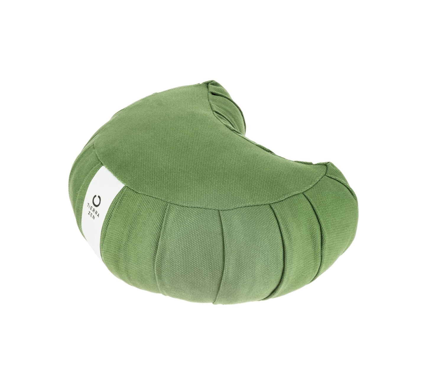 Zafu meia lua com sumaúma - Verde