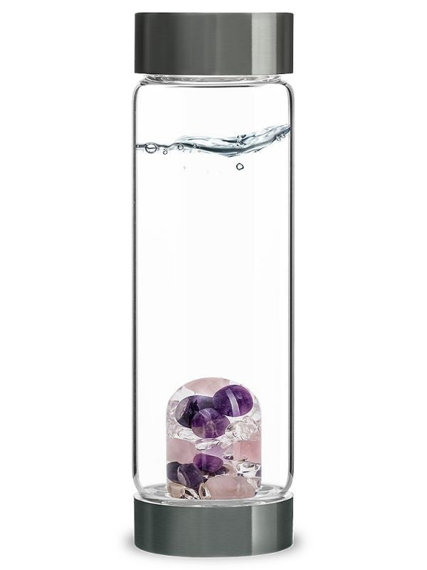 Garrafa de Água com Cristais VitaJuwel Bem-estar - 500 ml