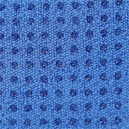 Toalha de yoga antiderrapante - Azul