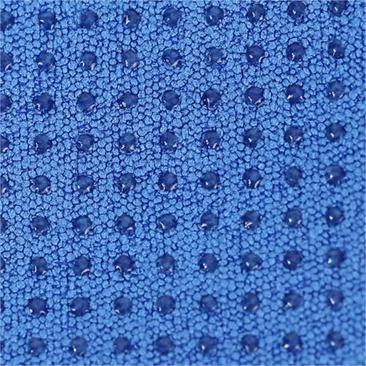 Toalha de yoga antiderrapante - Azul