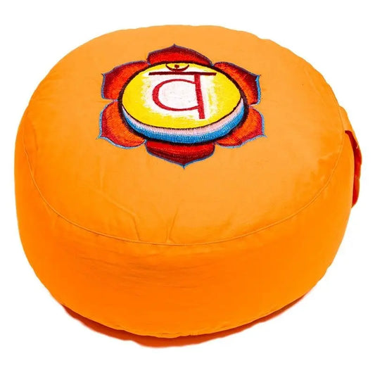 Kit de zafus bordados - 7 chakras
