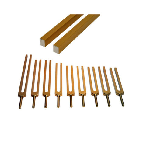 Kit de diapasões Solfeggio - Dourado