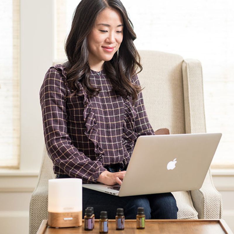 Difusor de óleos essenciais luminoso Lumo com Serenity