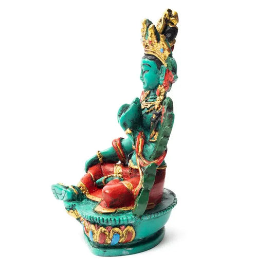 Estátua de Tara Verde - 15 cm