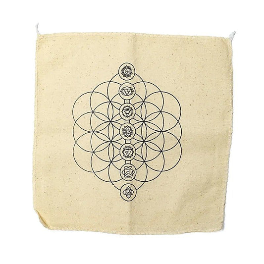 Expositor de cristais para os chakras