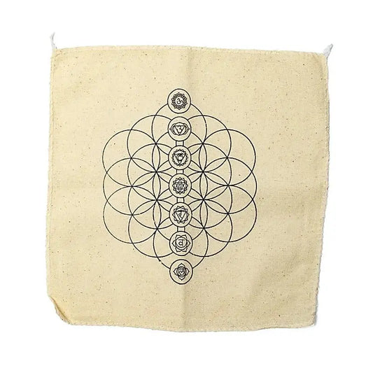 Expositor de cristais para os chakras