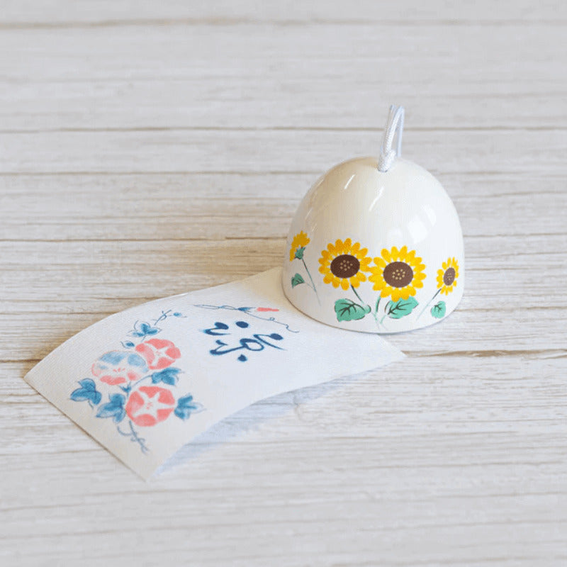 Furin Sino de Cerâmica Rankaku - Girassol