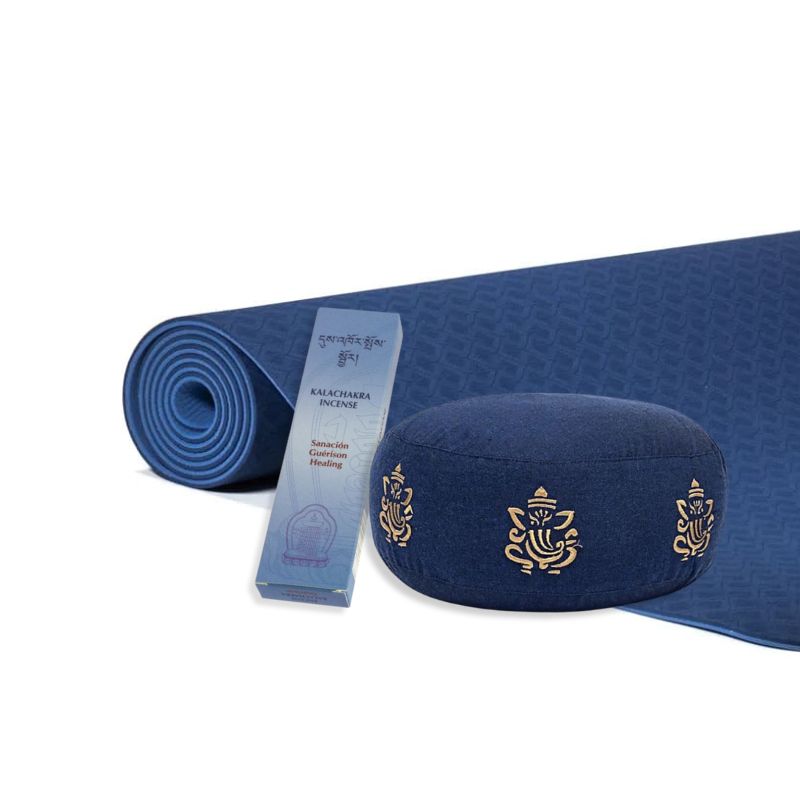 Kit Aura Yogi - azul - Casa Lotus