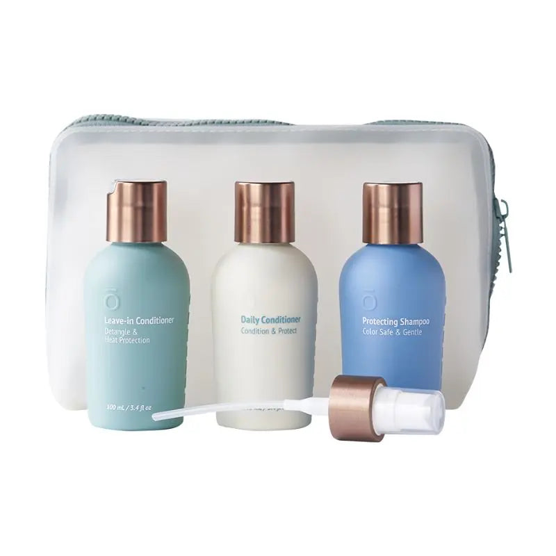 Kit de viagem para os cuidados do cabelo