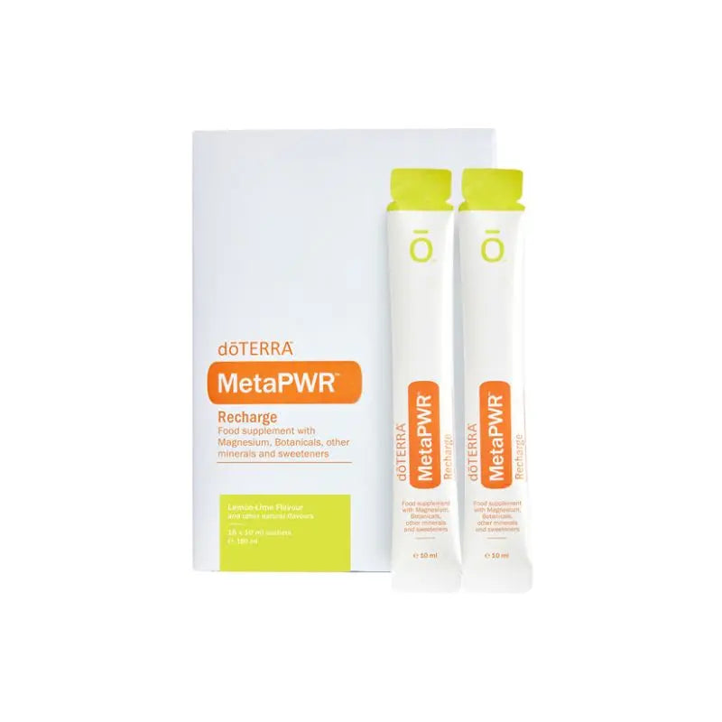 Suplemento MetaPWR Recharge doTERRA sabor limão