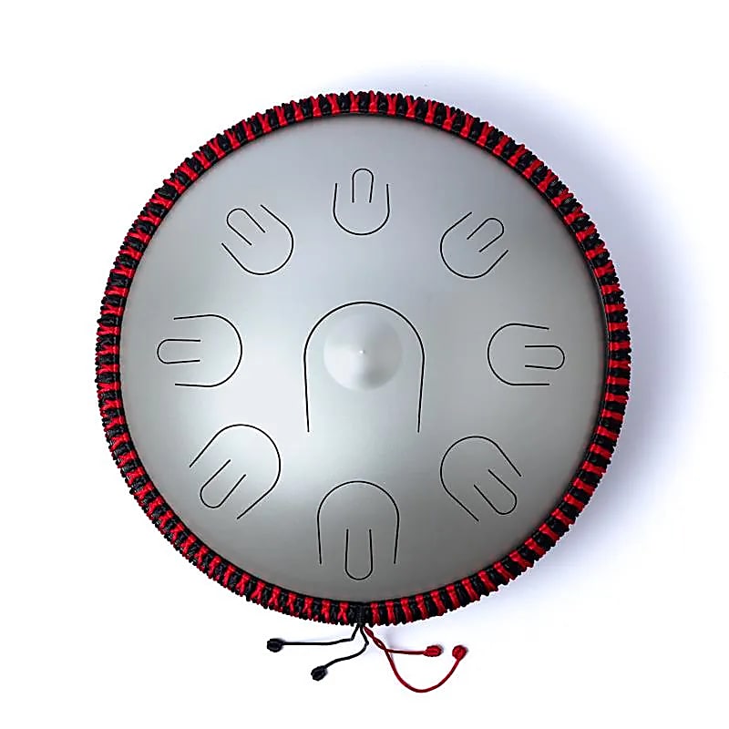 Tambor de lingueta e handpan Hluru com 9 notas - Ré menor