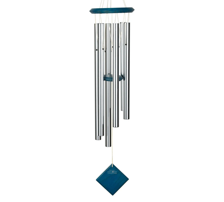 Sino dos ventos da coleção Planeta Terra - Prata com azul