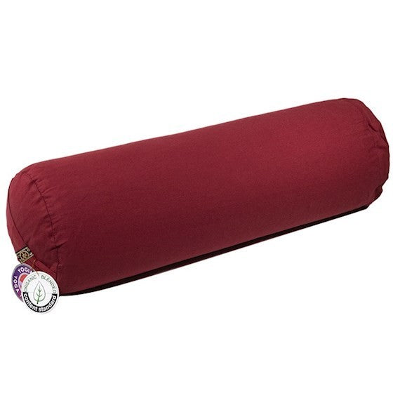 Bolster cilíndrico para yoga - Vermelho