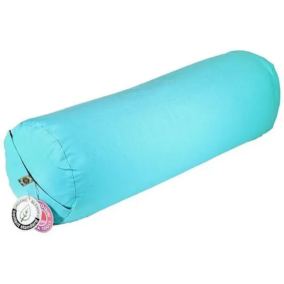 Bolster cilíndrico para yoga - Turquesa