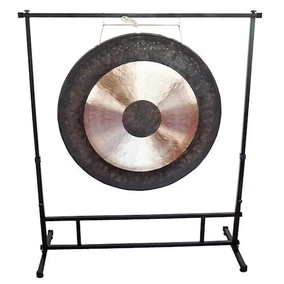 Suporte para gongo resistente para exposição e utilização