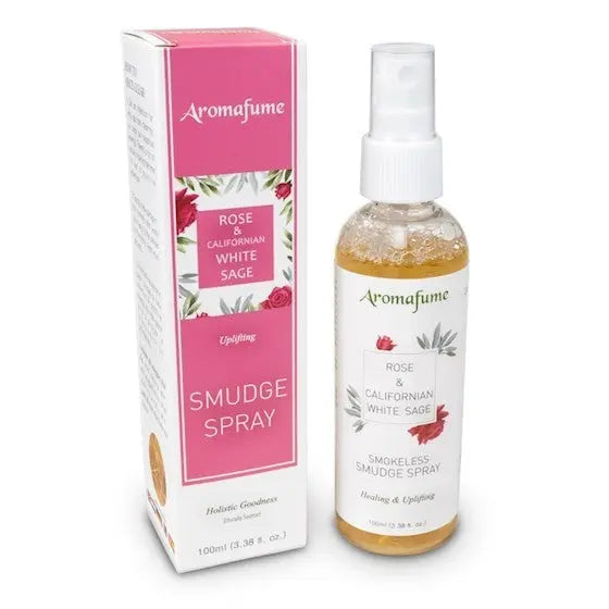 Ambientador Natural de Sálvia Branca e Rosas em spray