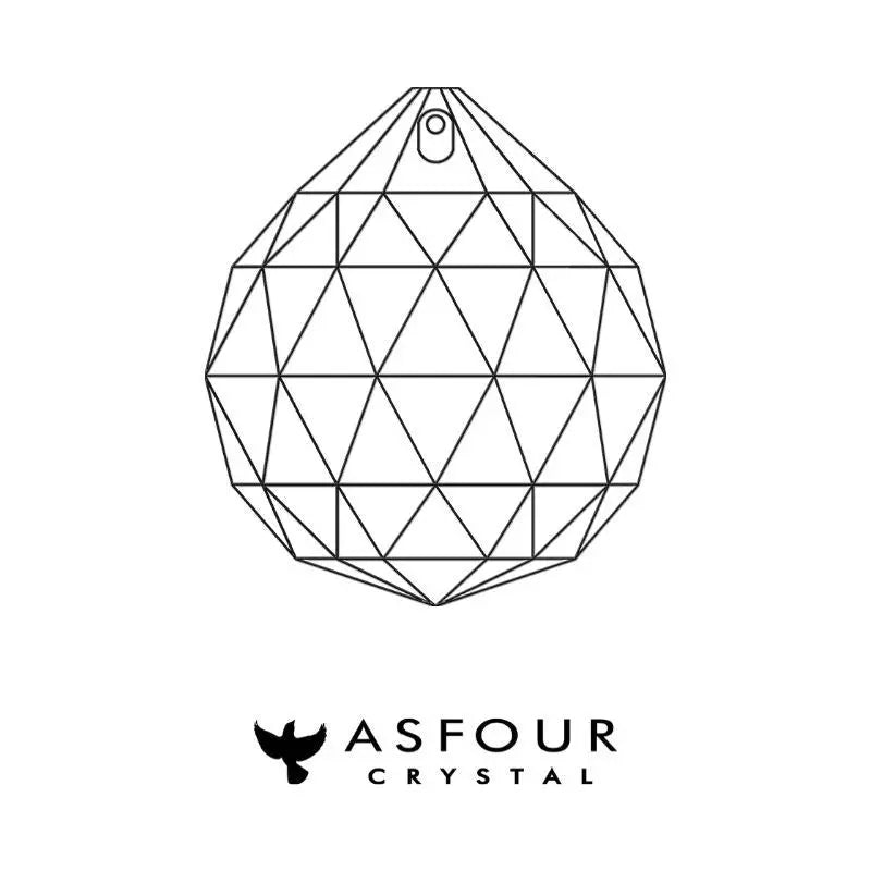 Bola de Cristal Multifacetado Asfour - 50 mm