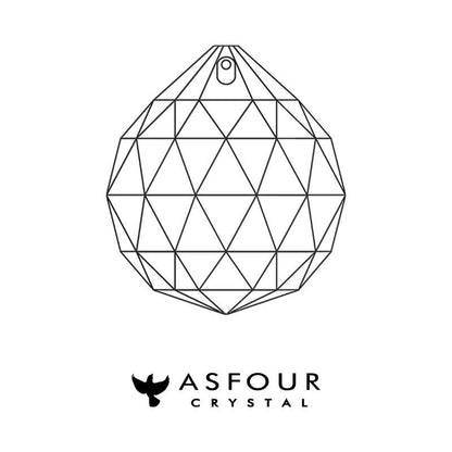 Bola de Cristal Multifacetado Asfour extra grande - 100 mm