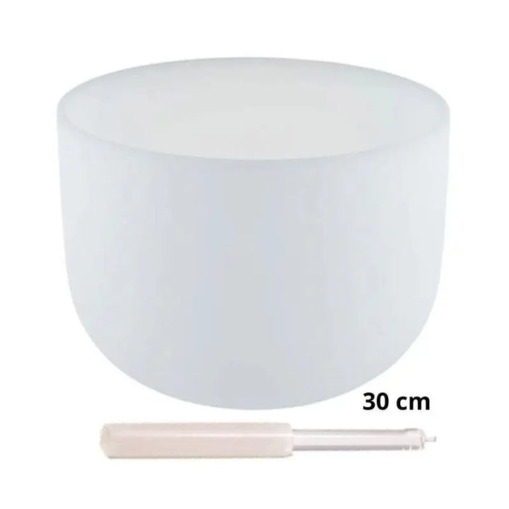 Kit de taças sonoras de cristal branco (432 Hertz)
