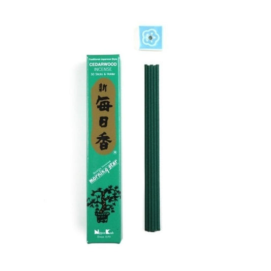 Incenso Japonês Nippon Kodo Morning Star de Cedro - 50 varetas