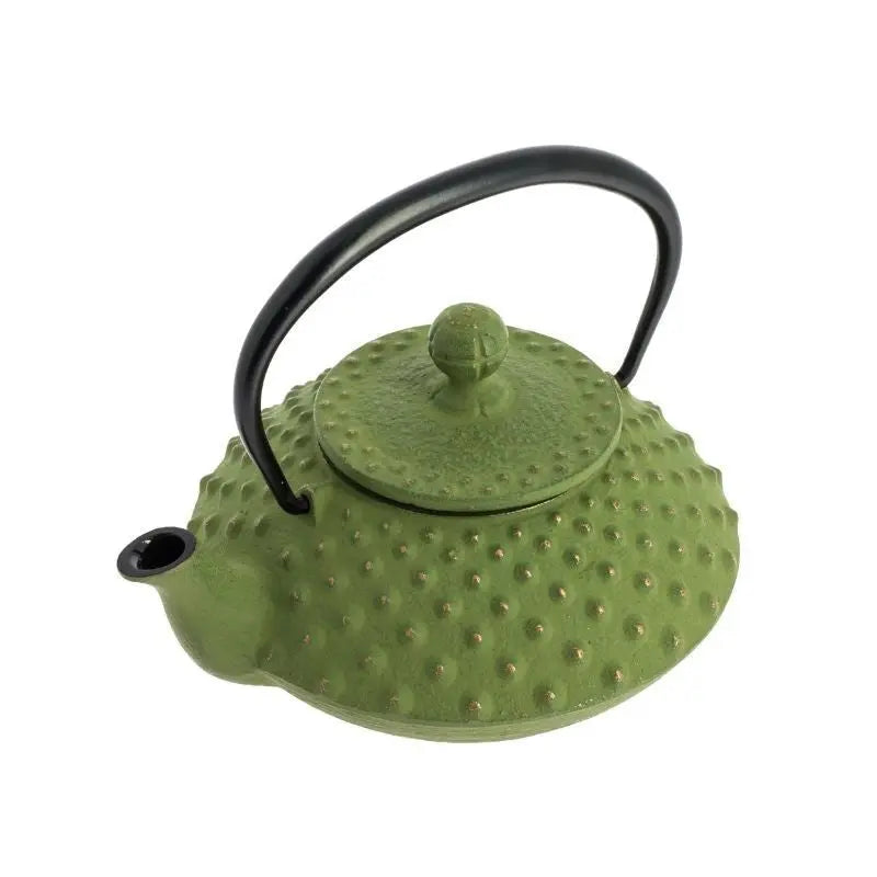 Chaleira Japonesa de ferro fundido Iwachu Kanbin verde e dourada